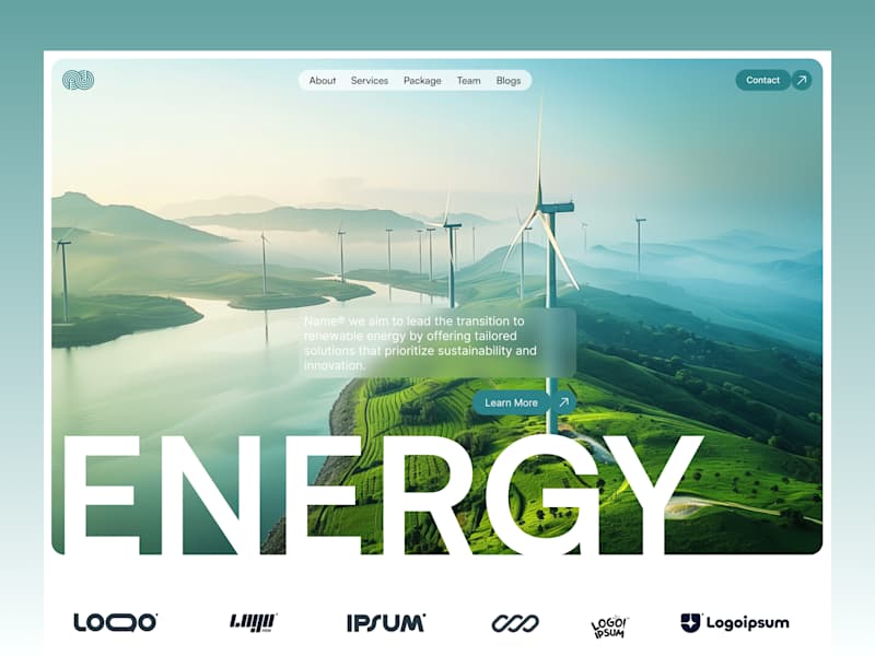 Cover image for Energy Power Framer Template for Renewable Energy