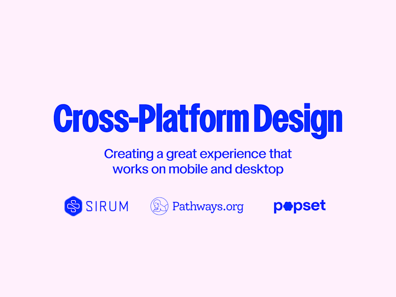 Cover image for Cross-Platform UI/UX Design – Mobile & Web