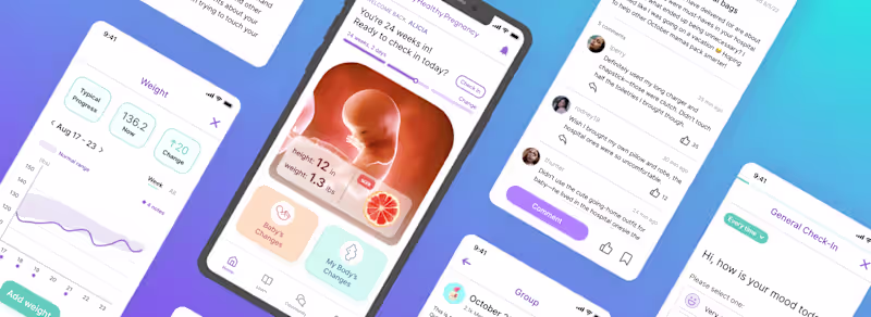 Cover image for MyHealthyPregnancy App Redesign
