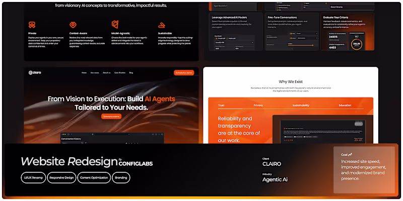 Cover image for Clairo AI Website Redesign & Development