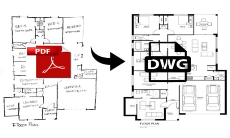 Cover image for I will convert your pdf plan to autocad drawing , revit drawing