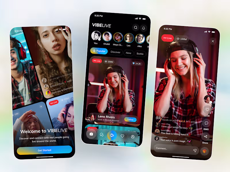 Cover image for Live Stream Social Media App