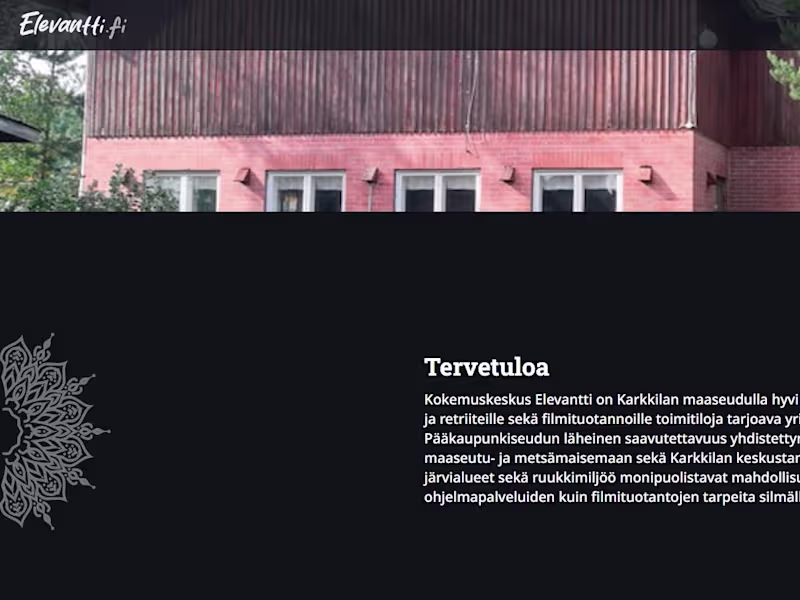 Cover image for Web design and implementation for an Event Centre