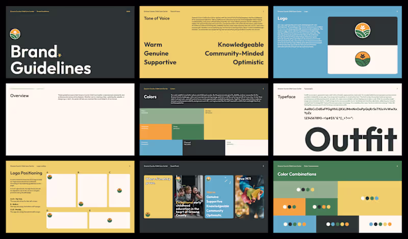 Cover image for Branding Guidelines for a local childcare center