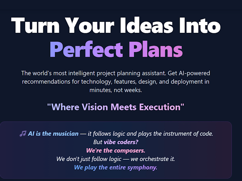 Cover image for SymphonyAI: AI-Powered Project Builder