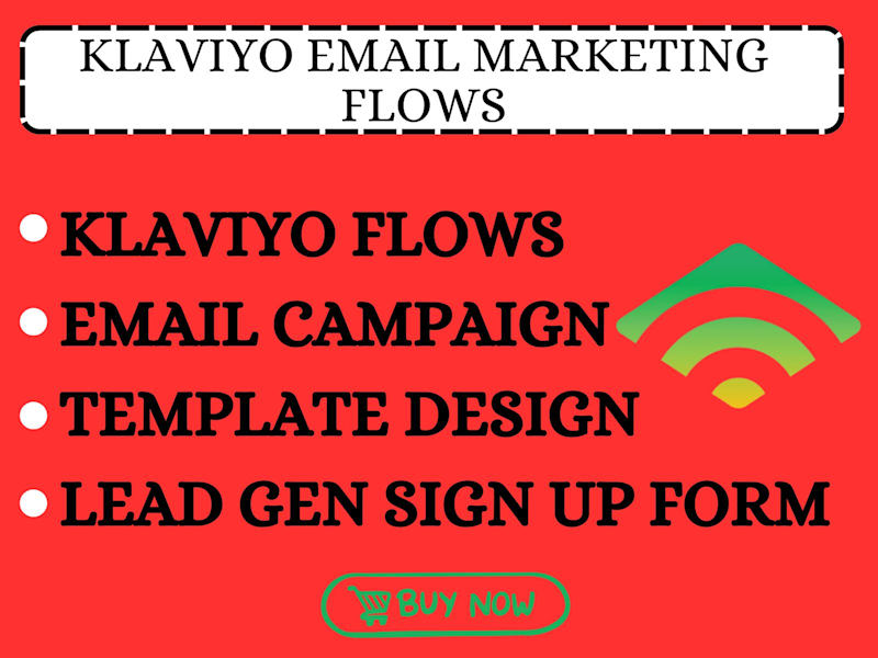 Cover image for i will do klaviyo email marketing flows marketing sales campaign