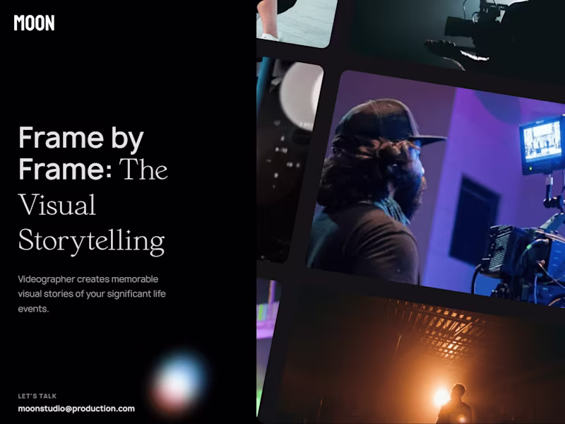 Cover image for A Portfolio Website for a Videographer