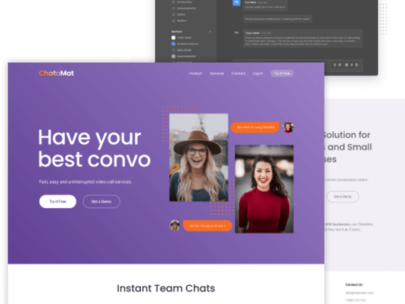 Cover image for Concept Chat App Website
