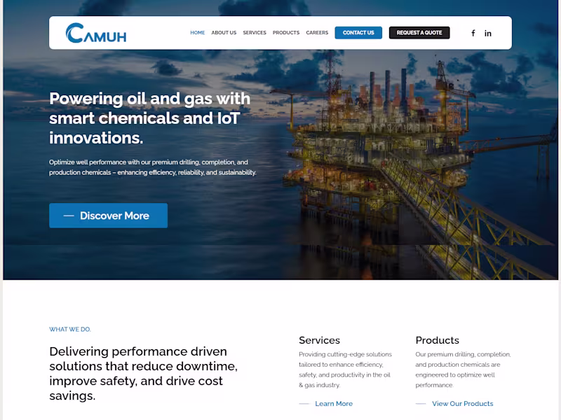 Cover image for Website Redesign for Camuh Innovations