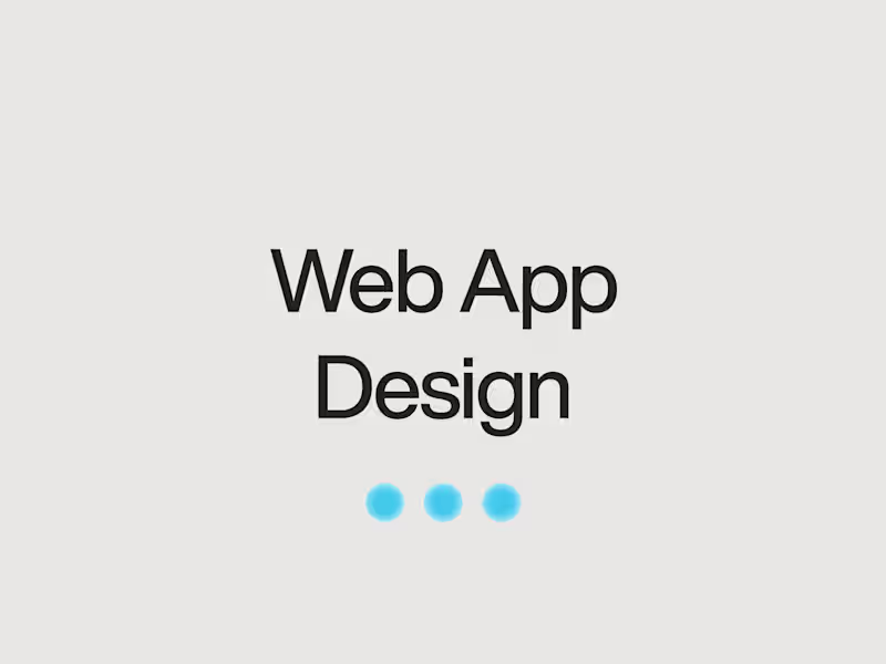 Cover image for Web-App Design