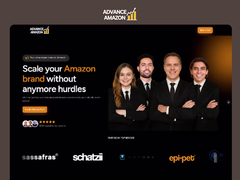Cover image for High-Conversion Website Design for Advance Amazon