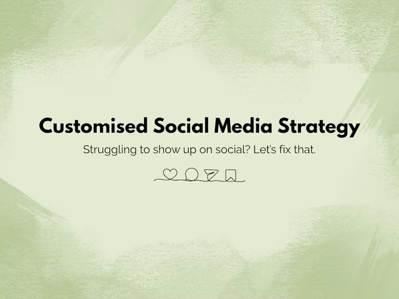 Cover image for Customised Social Media Strategy for Your Brand