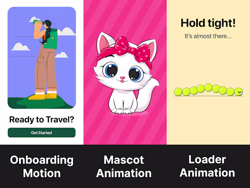 Cover image for Custom Lottie & UI Animations for Apps and Websites