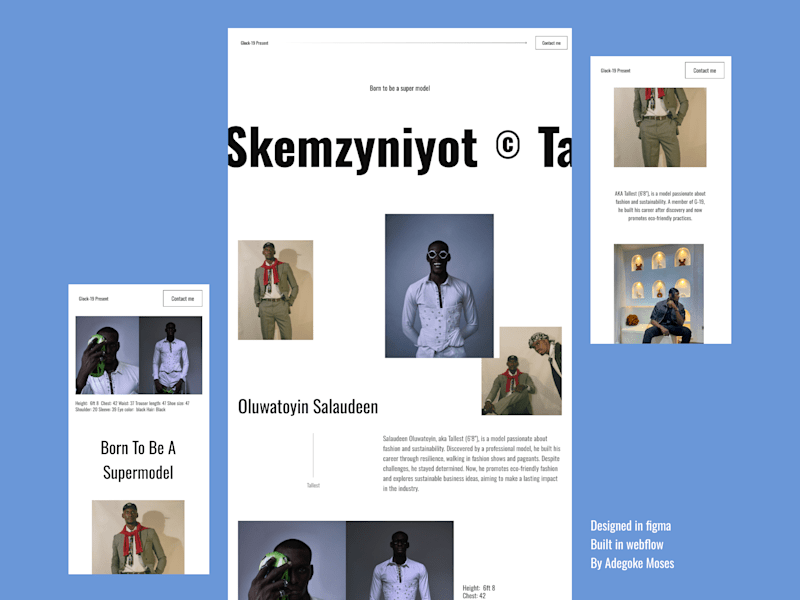 Cover image for Model Fashion - Landing page