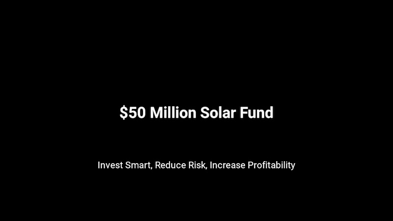 Cover image for Pitch Deck for $50M Solar Fund