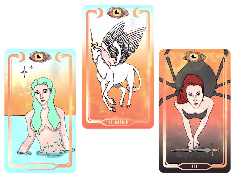 Cover image for Cryptid Tarot Cards