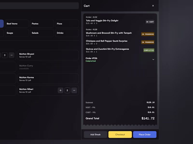 Cover image for POS App for Restaurants