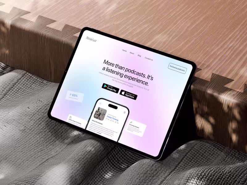 Cover image for Figma to Framer Conversion for ThinkCast Landing page 
