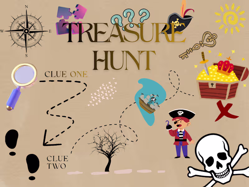 Cover image for Home treasure hunts(for birthday , kids ,couples)
