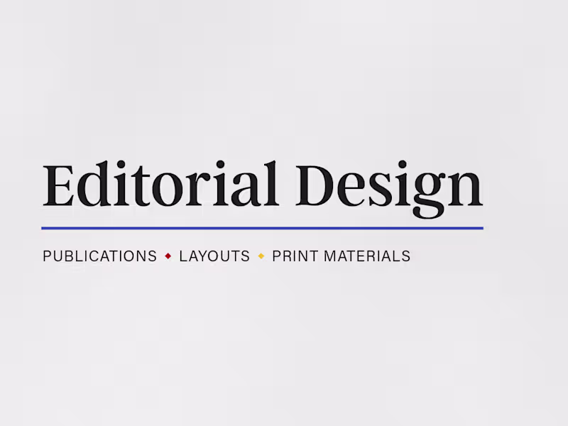 Cover image for Editorial Design