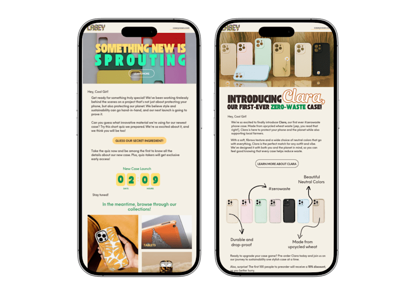 Cover image for Launch Email Sequence for Casey's Zero-Waste Phone Case