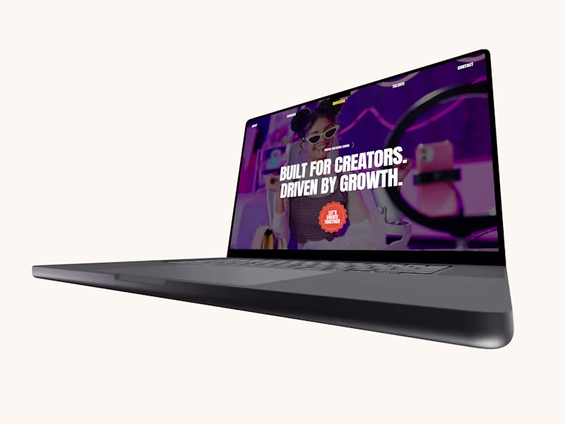 Cover image for Website design and development for Influencer Agency Platform 