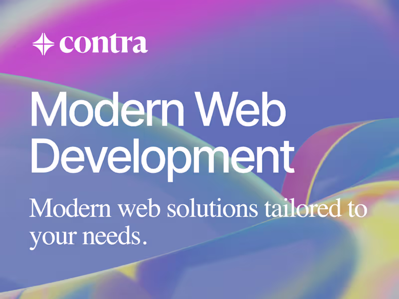 Cover image for Modern Web Development
