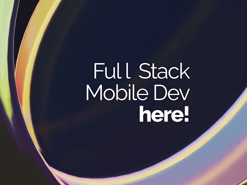 Cover image for Full-Stack Mobile Development | Flutter-Laravel/Go