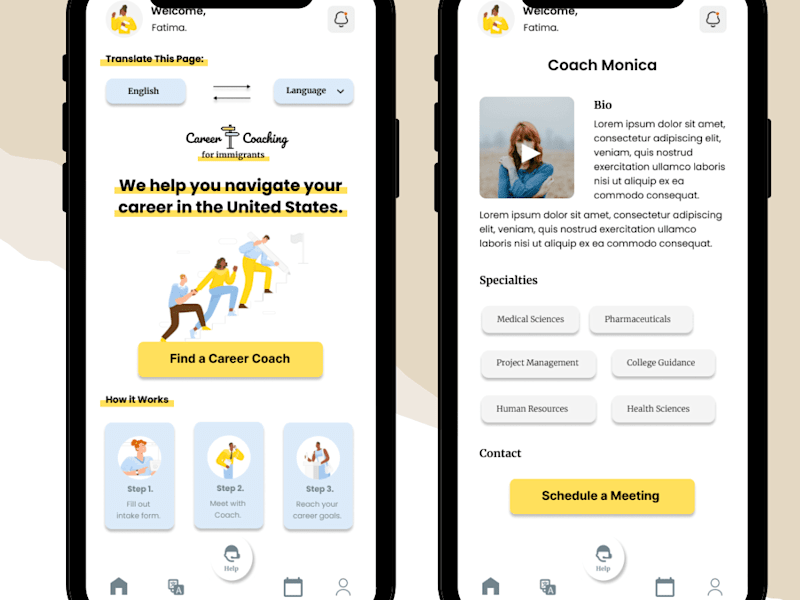 Cover image for Career Coaching for Immigrants App