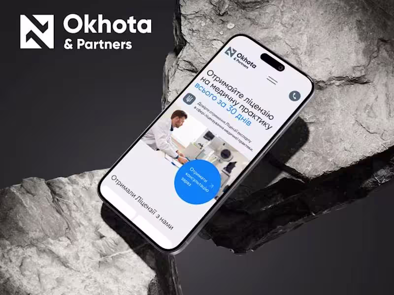 Cover image for Okhota & Partners - Medical License Website Redesign
