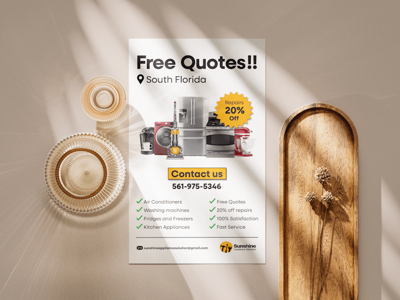 Cover image for Sunshine Appliances Flyer