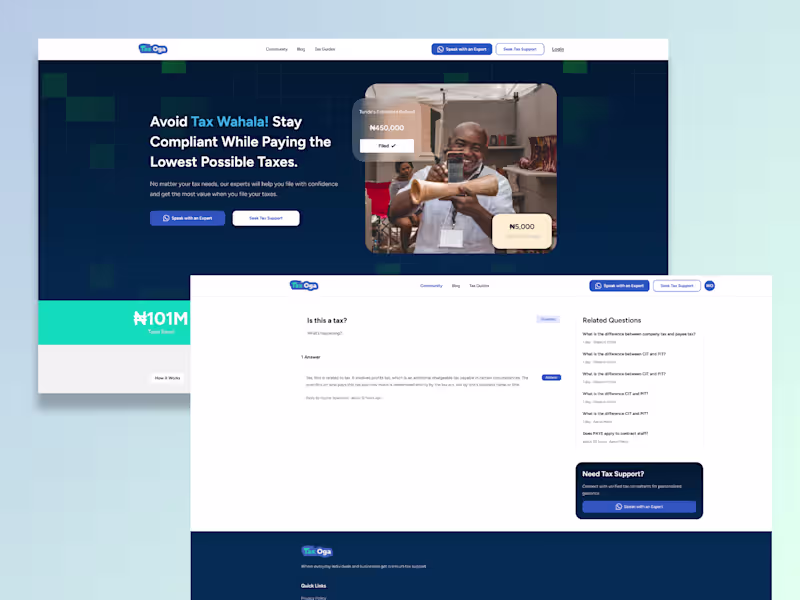 Cover image for Development of TaxOga MVP