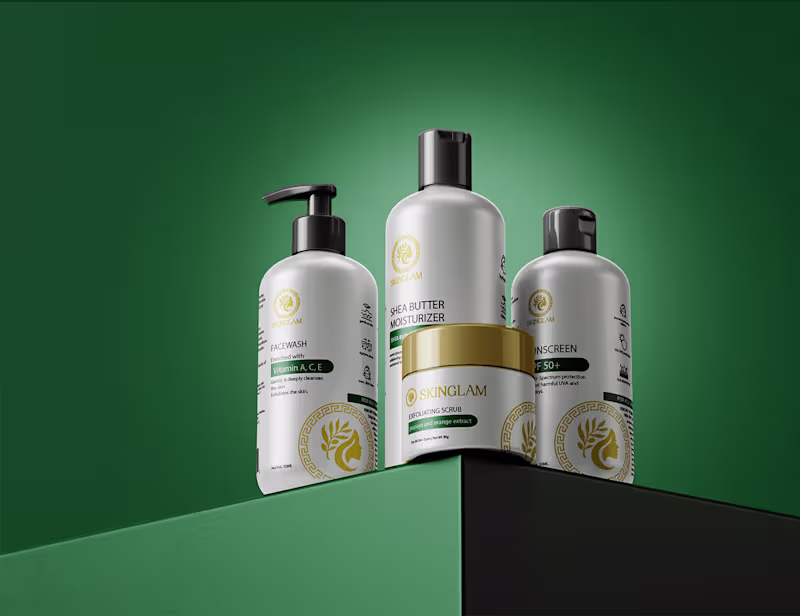 Cover image for Skin Glam: Elegant, Minimalist Packaging for Skincare :: Behance