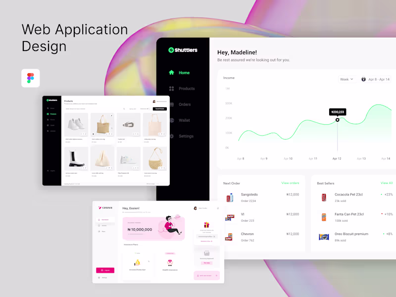 Cover image for Web Application(Dashboard) Design