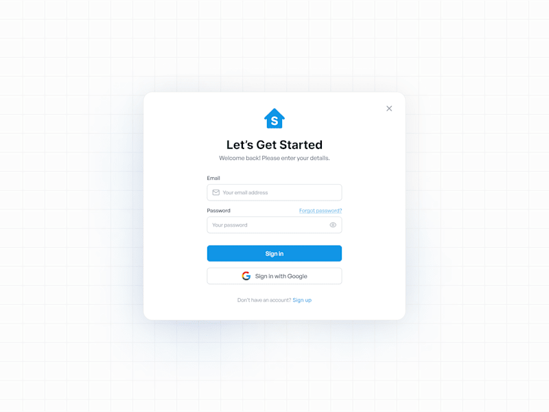 Cover image for SubletGo - Login Modal UI UX Design