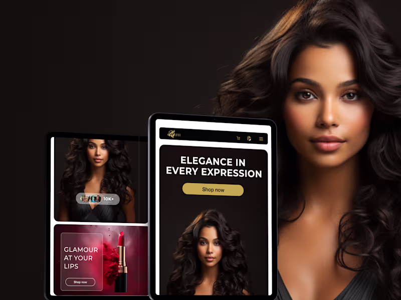 Cover image for RG luxe Beauty Web Design