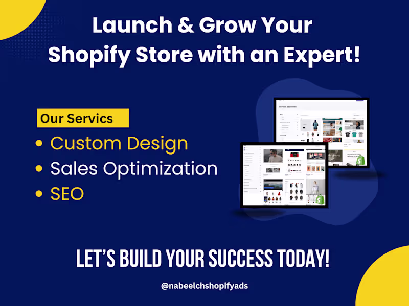 Cover image for Expert E-commerce Design & Development on Shopify