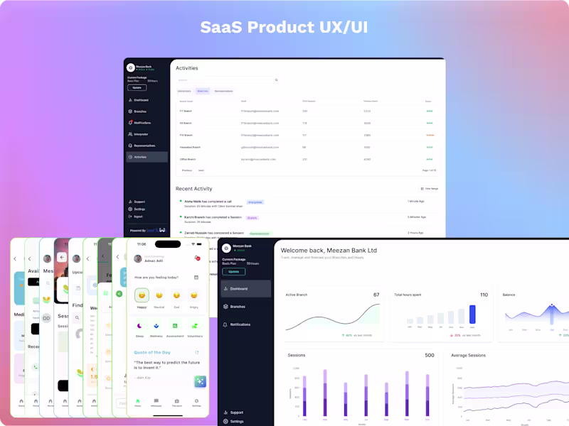 Cover image for SaaS Product UX/UI (Web or Mobile)