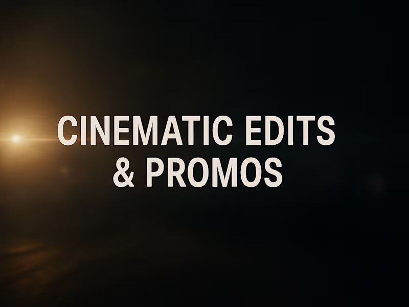 Cover image for Cinematic/Promo Editing