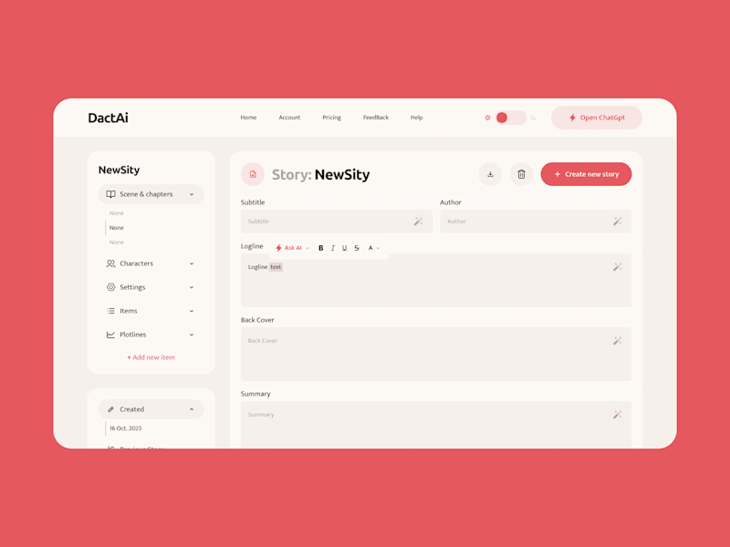 Cover image for Dact IA — Saas