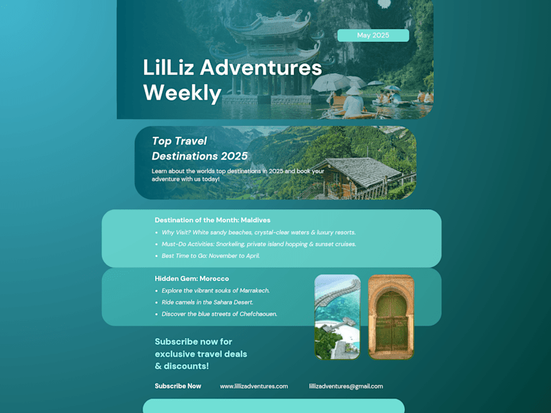 Cover image for LilLiz Adventures Weekly Newsletter