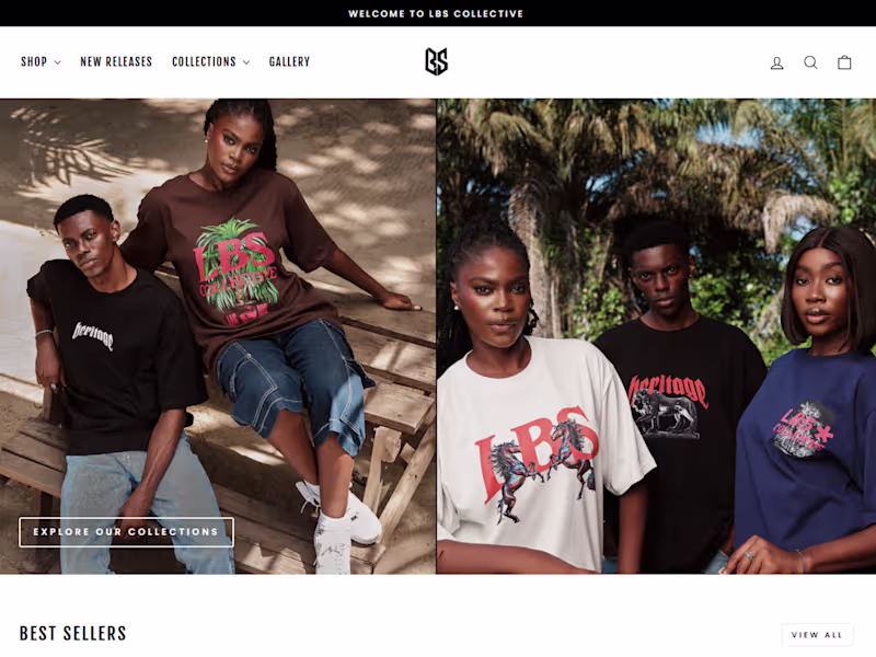 Cover image for Clothing brand website