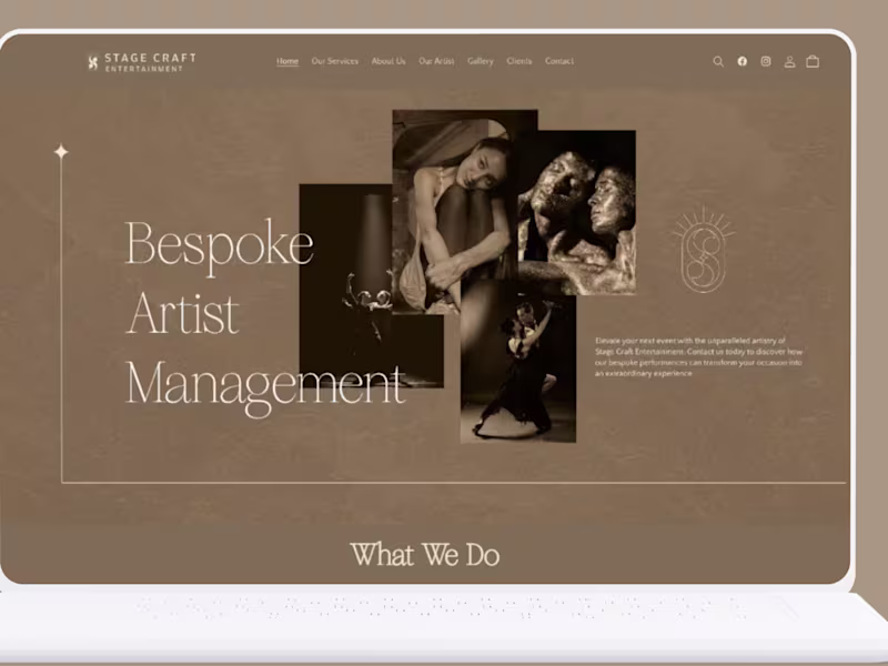 Cover image for Shopify Website Design For an Entertainment Brand