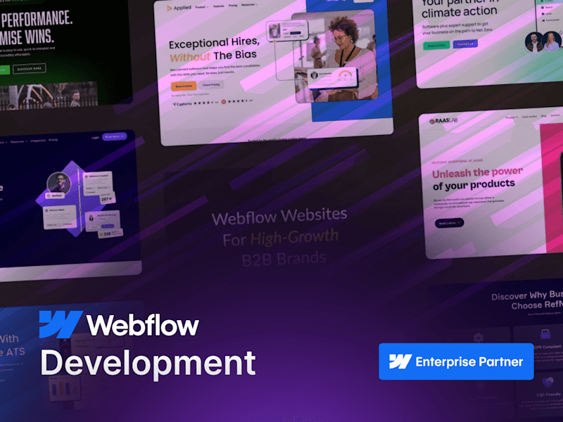 Cover image for Webflow Development: Custom and High-Performance Websites