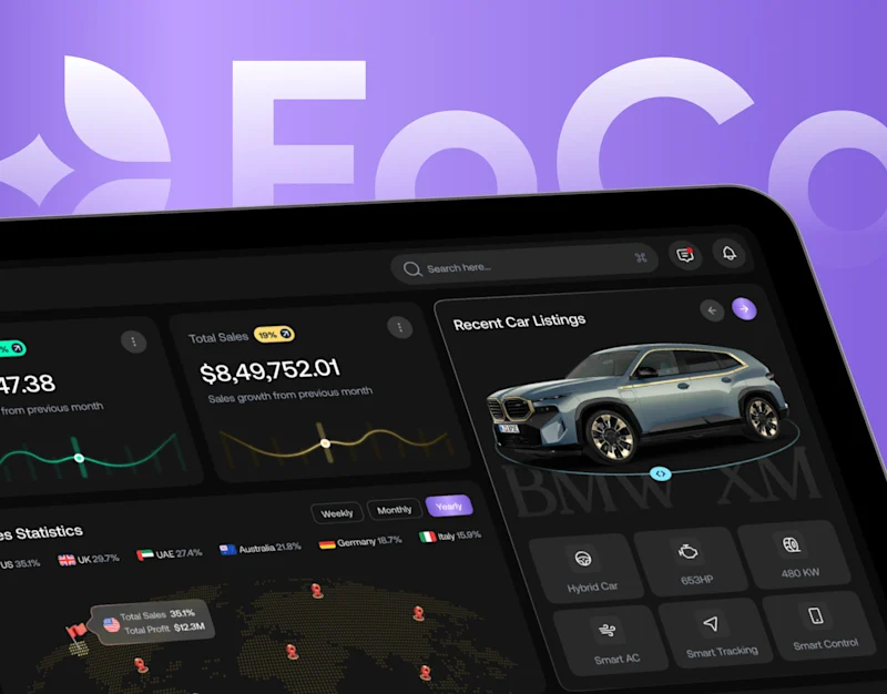 Cover image for Car Sales Management - SaaS & UX UI Design
