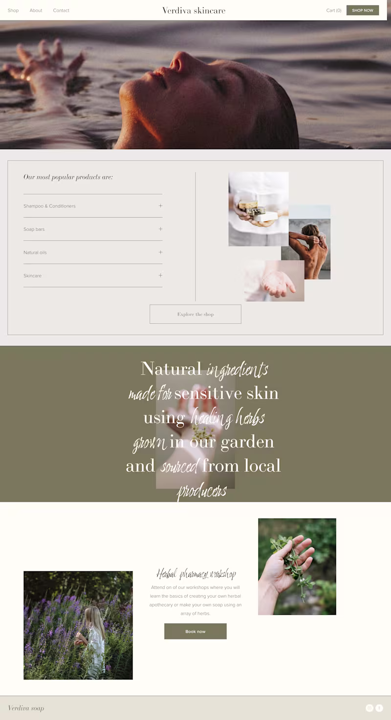 Cover image for One of the website designs I am currently working on