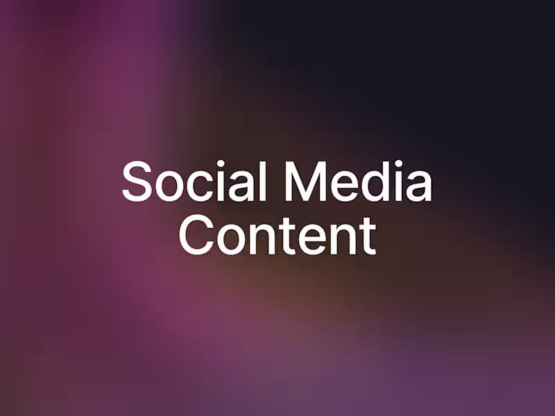 Cover image for Social Media Content