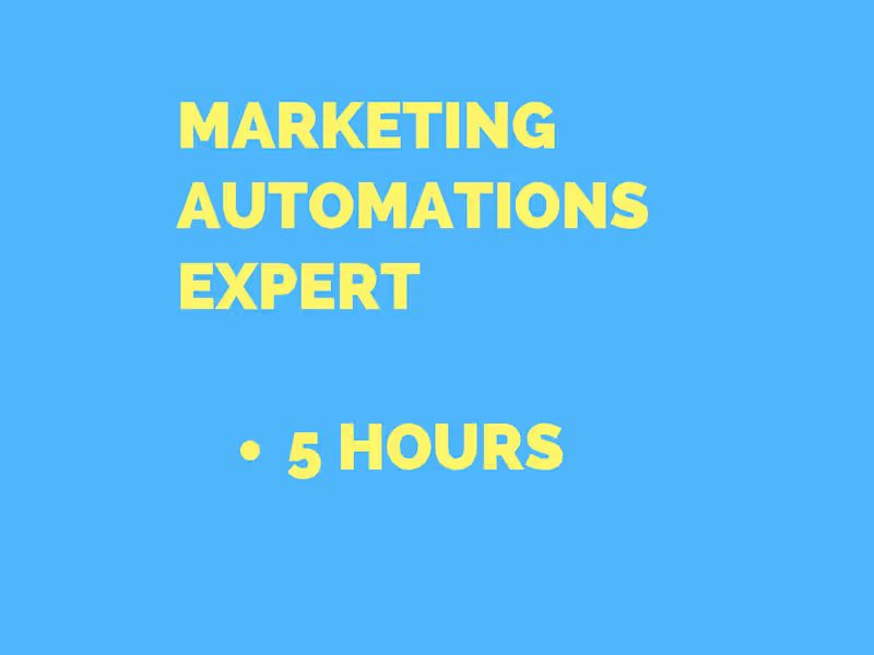 Cover image for Marketing Automations Expert - 5 Hours