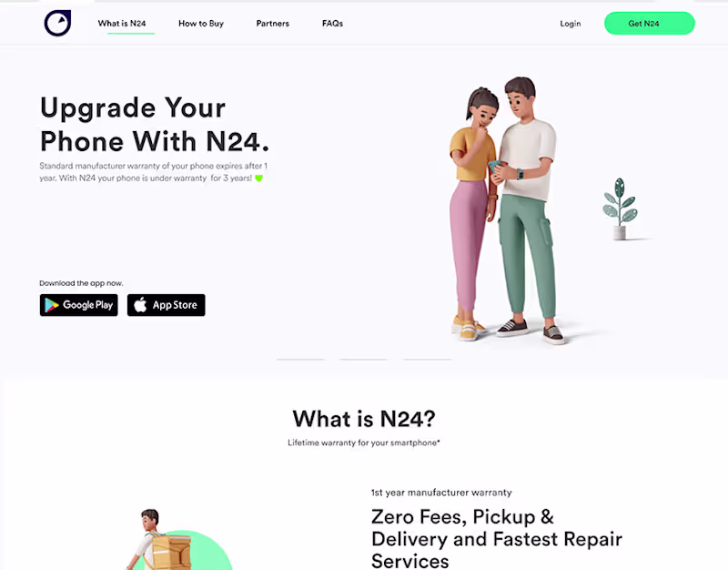 Cover image for Minimal Landing Page for fintech