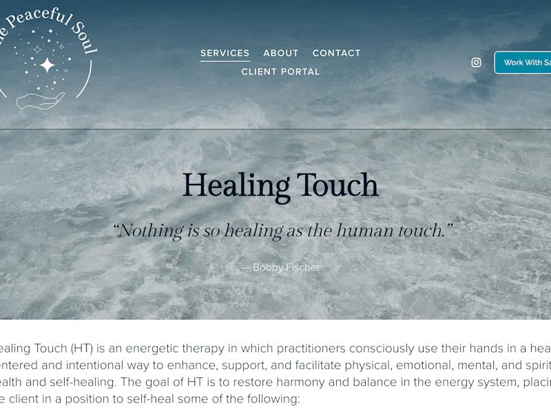 Cover image for Squarespace Website Design for Wholistic Healing Practice